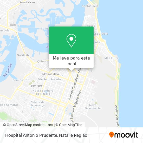 Hospital Antônio Prudente mapa