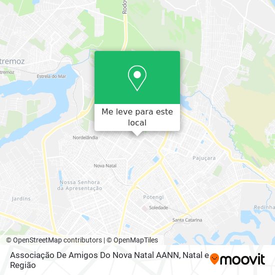 Associação De Amigos Do Nova Natal AANN mapa