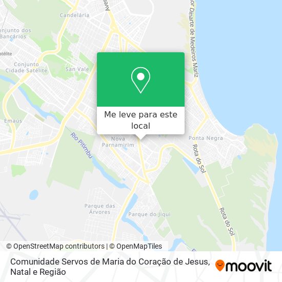 Comunidade Servos de Maria do Coração de Jesus mapa