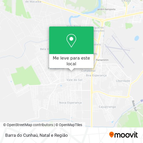 Barra do Cunhaú mapa
