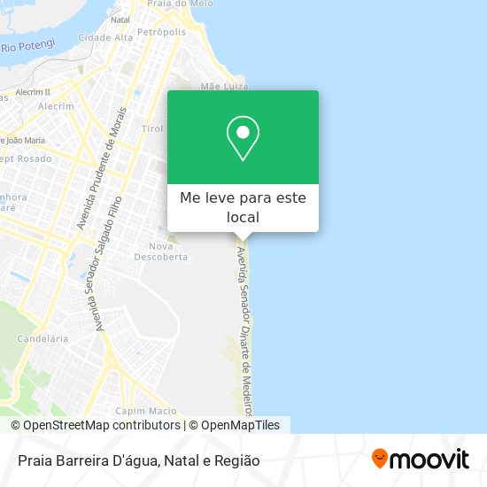 Praia Barreira D'água mapa