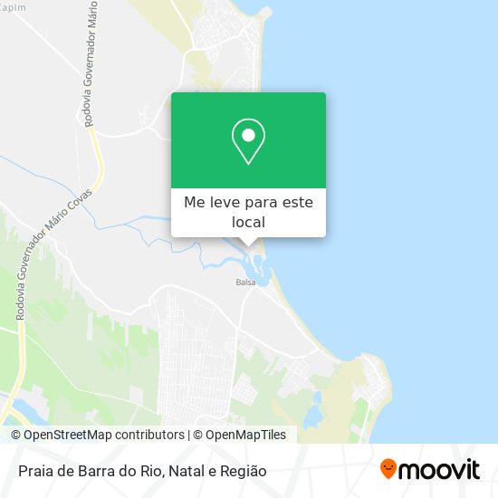 Praia de Barra do Rio mapa