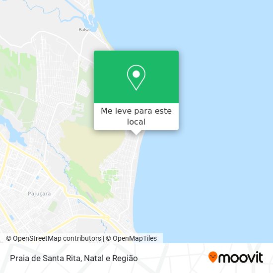 Praia de Santa Rita mapa