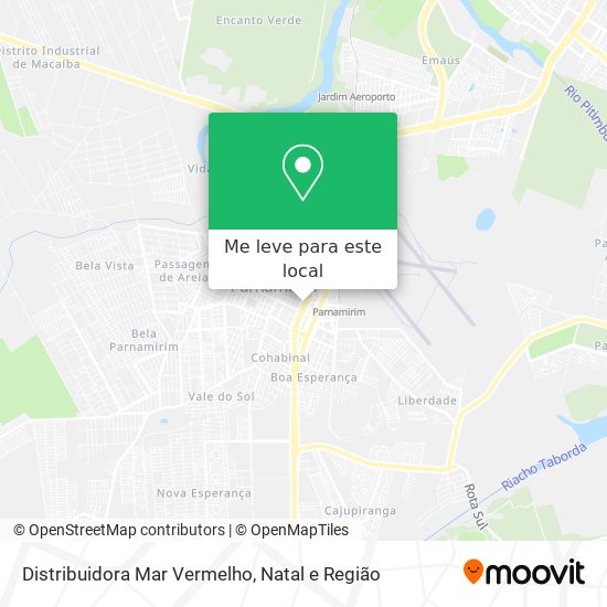 Distribuidora Mar Vermelho mapa