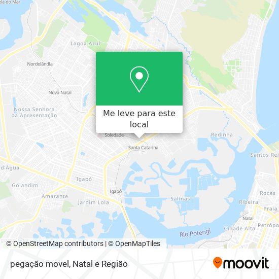 pegação movel mapa