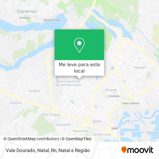 Vale Dourado, Natal, Rn mapa