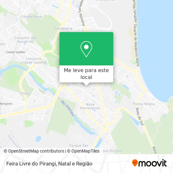 Feira Livre do Pirangi mapa