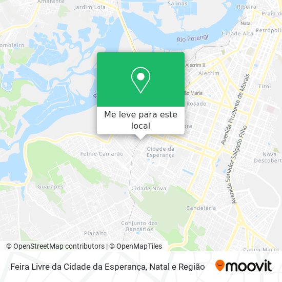 Feira Livre da Cidade da Esperança mapa