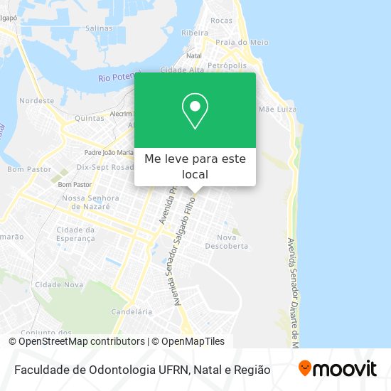 Faculdade de Odontologia UFRN mapa