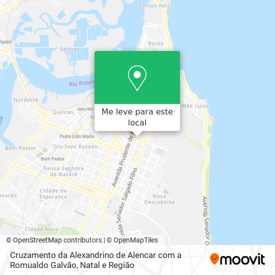 Cruzamento da Alexandrino de Alencar com a Romualdo  Galvão mapa