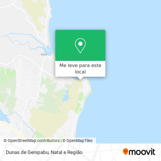 Dunas de Genipabu mapa