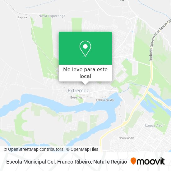 Escola Municipal Cel. Franco Ribeiro mapa