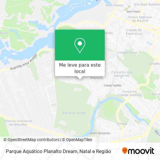 Parque Aquático Planalto Dream mapa