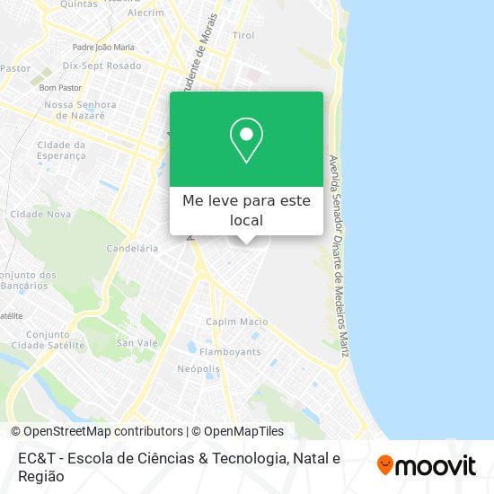 EC&T - Escola de Ciências & Tecnologia mapa