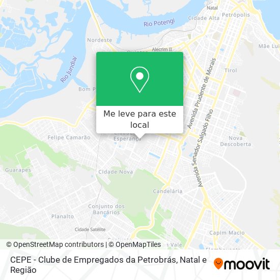 CEPE - Clube de Empregados da Petrobrás mapa