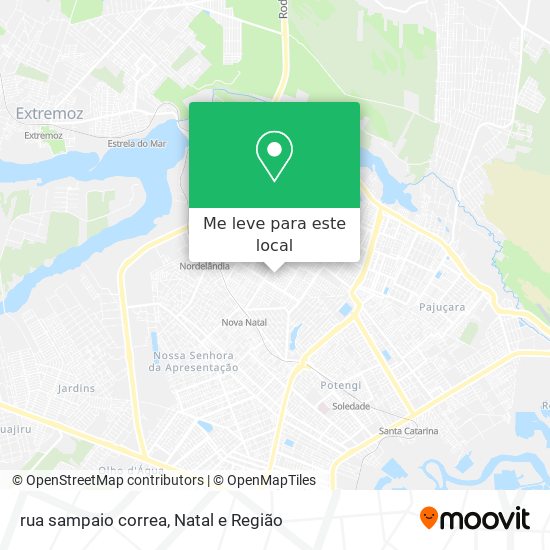 rua sampaio correa mapa