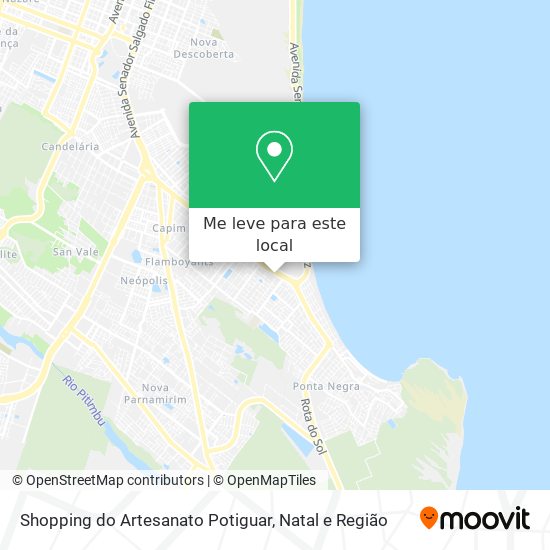 Shopping do Artesanato Potiguar mapa