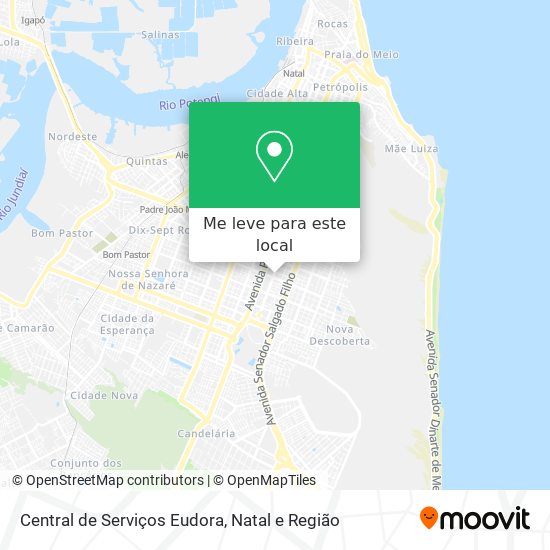 Central de Serviços Eudora mapa