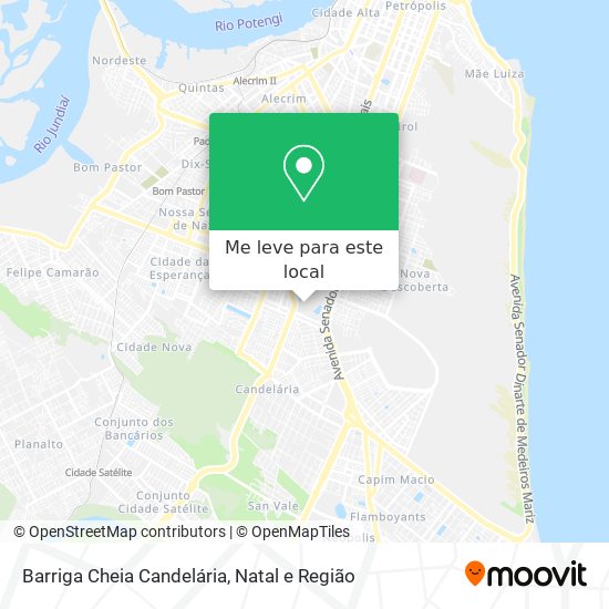 Barriga Cheia Candelária mapa