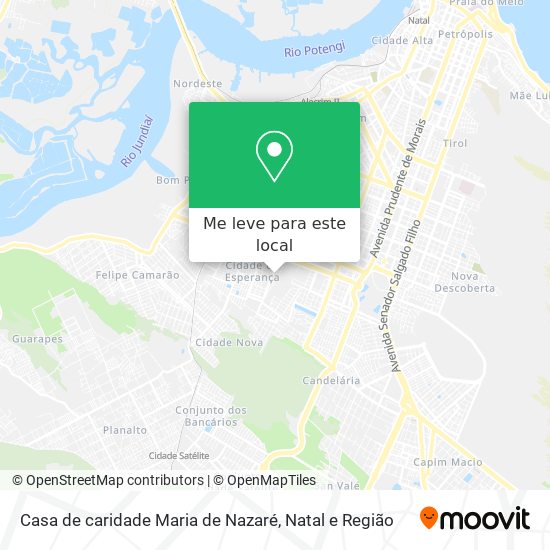 Casa de caridade Maria de Nazaré mapa