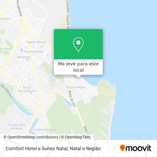 Comfort Hotel e Suites Natal mapa