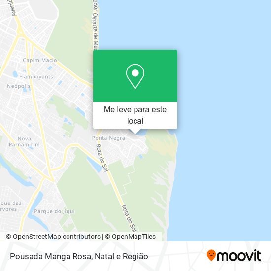 Pousada Manga Rosa mapa