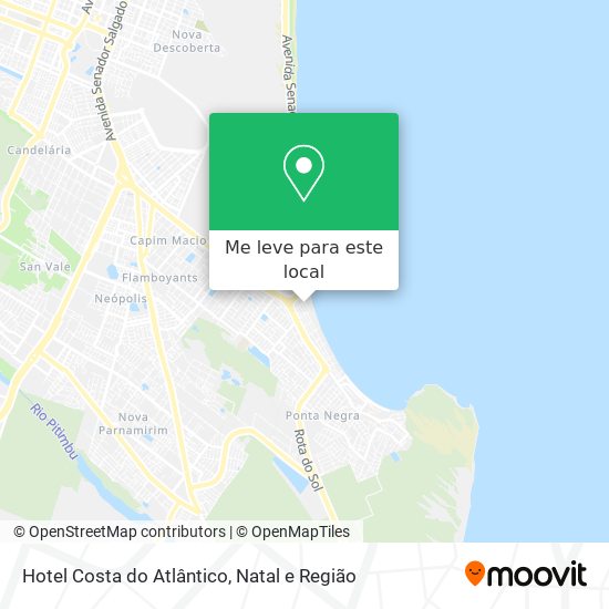 Hotel Costa do Atlântico mapa