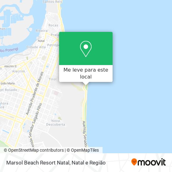 Marsol Beach Resort Natal mapa