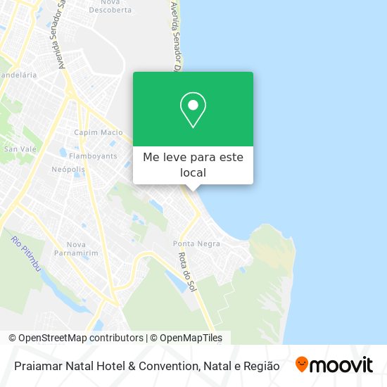 Praiamar Natal Hotel & Convention mapa