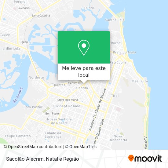 Sacolão Alecrim mapa