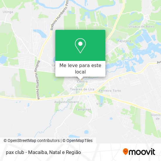 pax club - Macaiba mapa