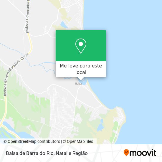 Balsa de Barra do Rio mapa