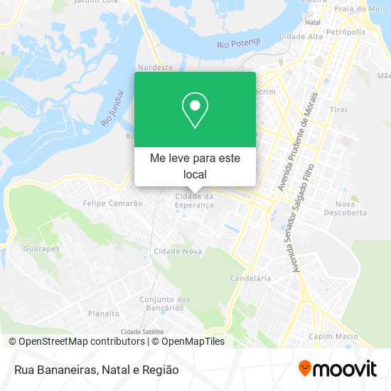 Rua Bananeiras mapa