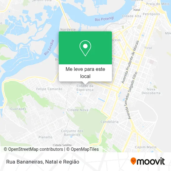 Rua Bananeiras mapa