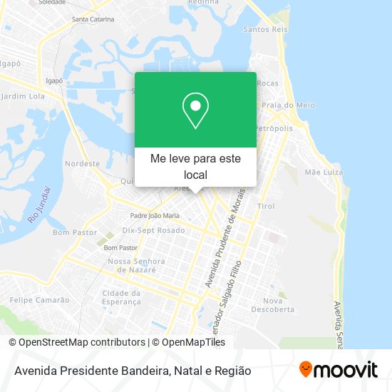 Avenida Presidente Bandeira mapa