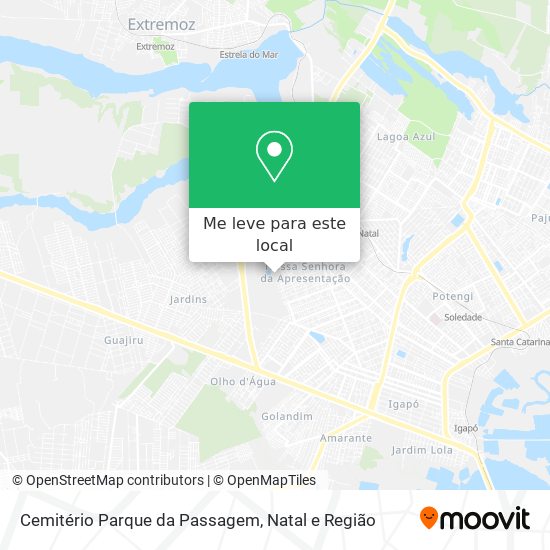 Cemitério Parque da Passagem mapa
