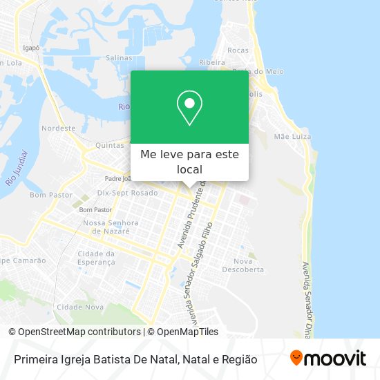 Primeira Igreja Batista De Natal mapa