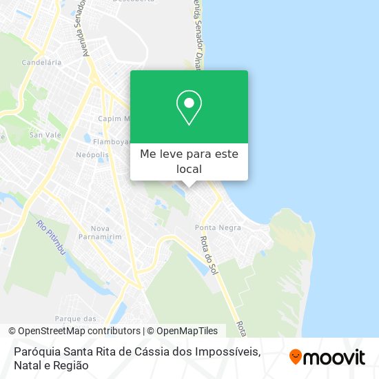 Paróquia Santa Rita de Cássia dos Impossíveis mapa