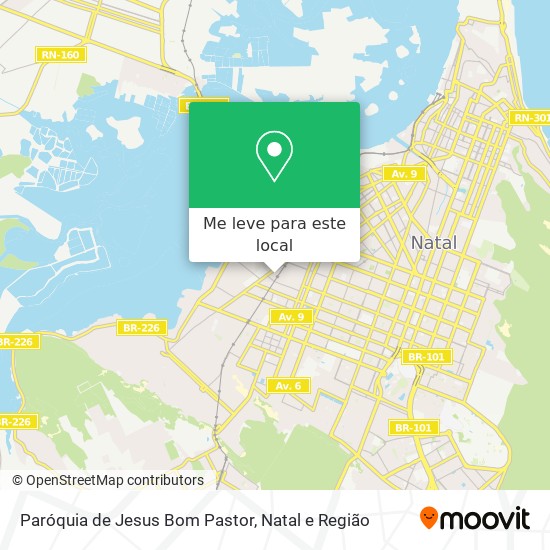 Paróquia de Jesus Bom Pastor mapa
