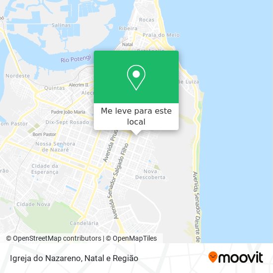 Igreja do Nazareno mapa