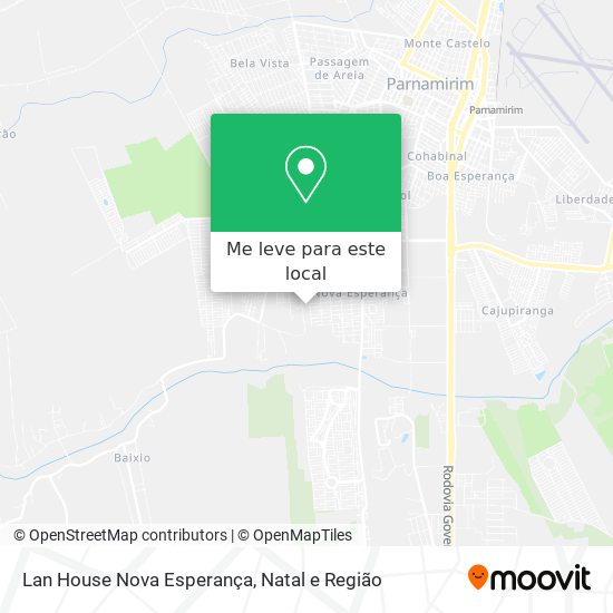 Lan House Nova Esperança mapa