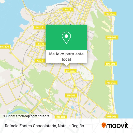 Rafaela Fontes Chocolateria mapa