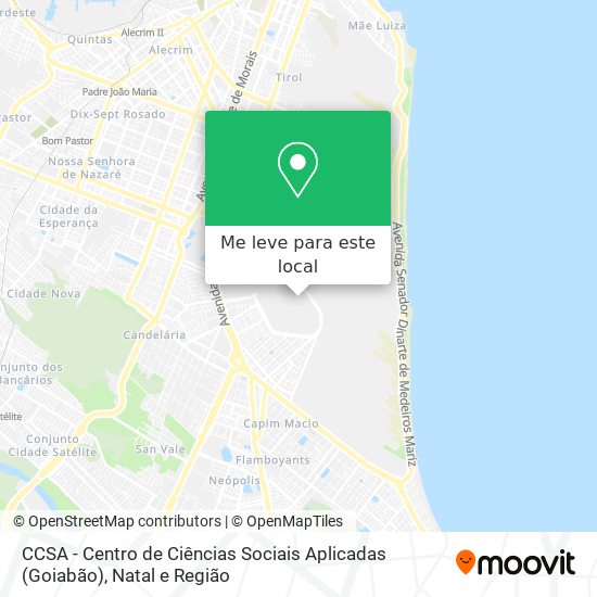 CCSA - Centro de Ciências Sociais Aplicadas (Goiabão) mapa