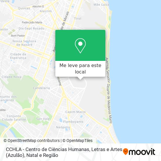 CCHLA - Centro de Ciências Humanas, Letras e Artes (Azulão) mapa
