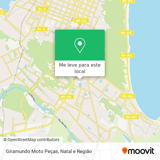 Giramundo Moto Peças mapa