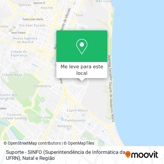 Suporte - SINFO (Superintendência de Informática da UFRN) mapa