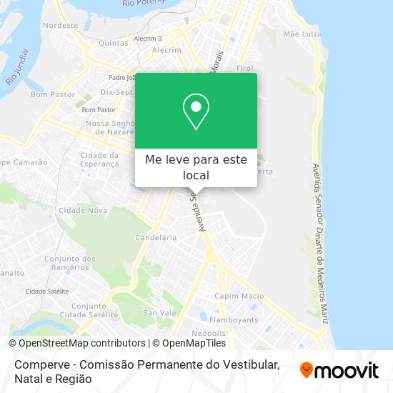 Comperve - Comissão Permanente do Vestibular mapa