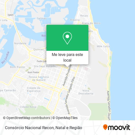 Consórcio Nacional Recon mapa