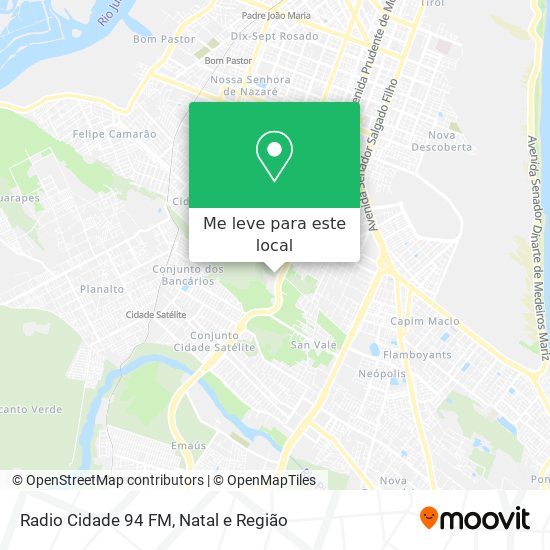 Radio Cidade 94 FM mapa