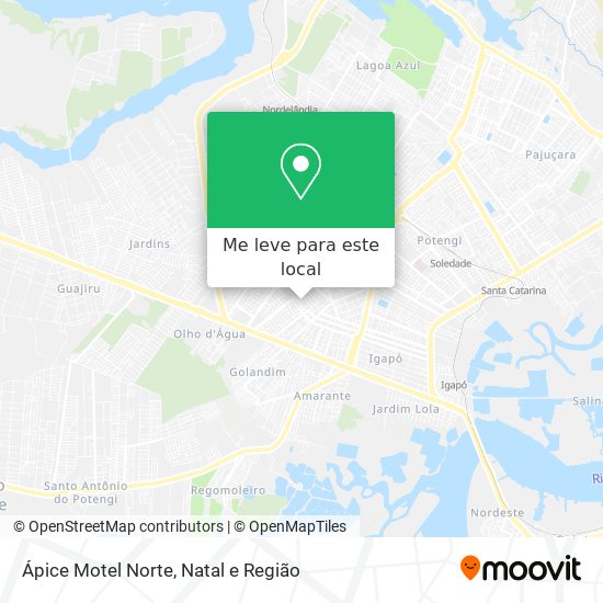 Ápice Motel Norte mapa